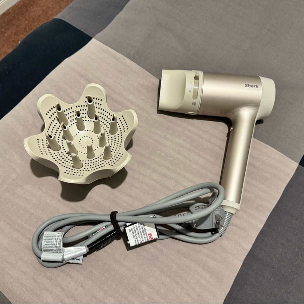 Shark Hair Dryer with Diffuser and Concentrator